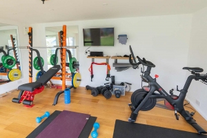 Fully equipped garden gym