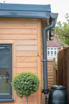 Guttering on garden room
