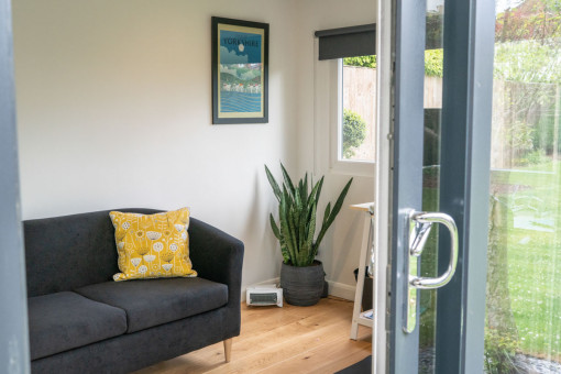 Door leading into garden room