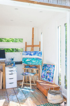 Artists studio in garden