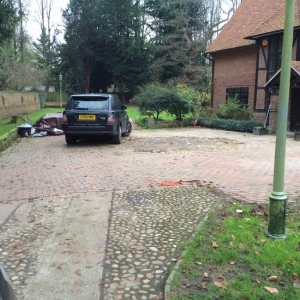 old driveway in need of refurbishment