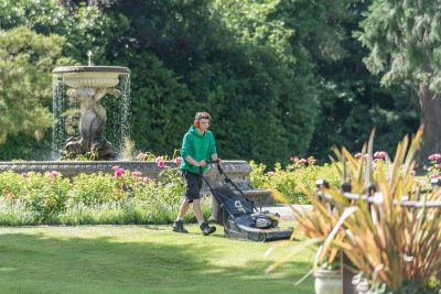 grounds maintenance for Oakley Court Hotel