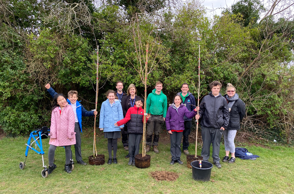 Tree Planting at Furze Platt Junior School