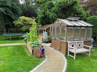 Accessible greenhouse and raised beds
